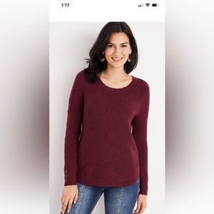 Brand new! Maurice’s waffle-knit sweater size M